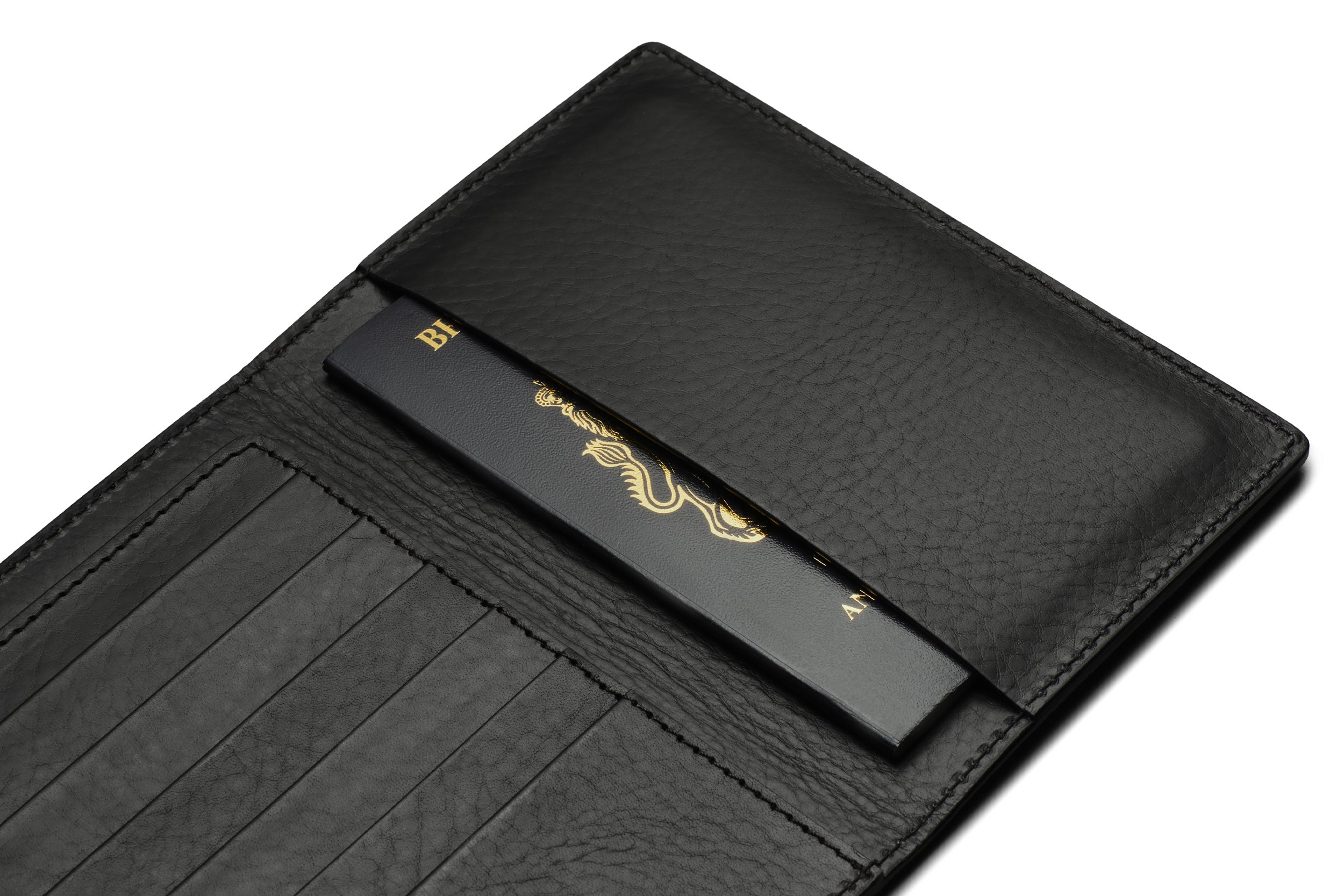 Suede Passport Wallet - Storm Grey
