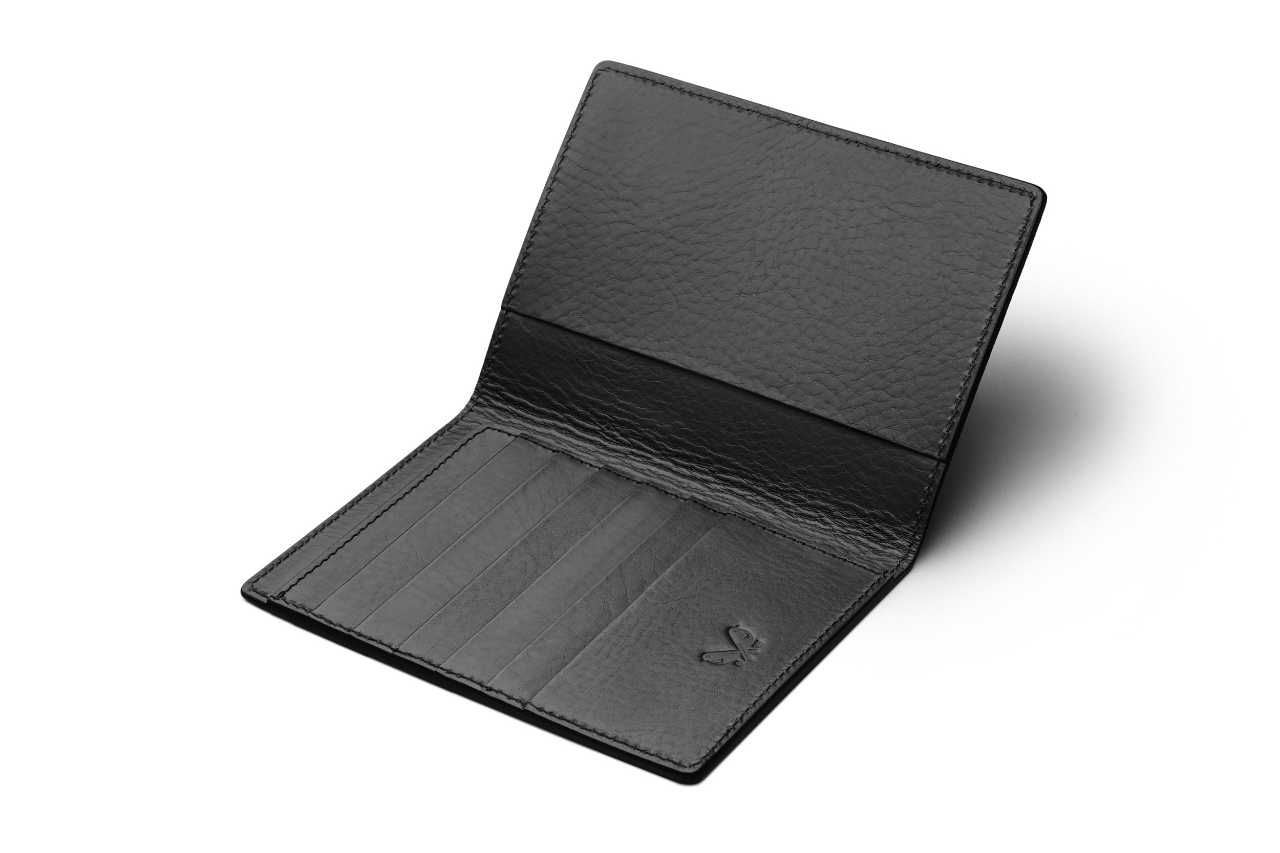 Suede Passport Wallet - Storm Grey