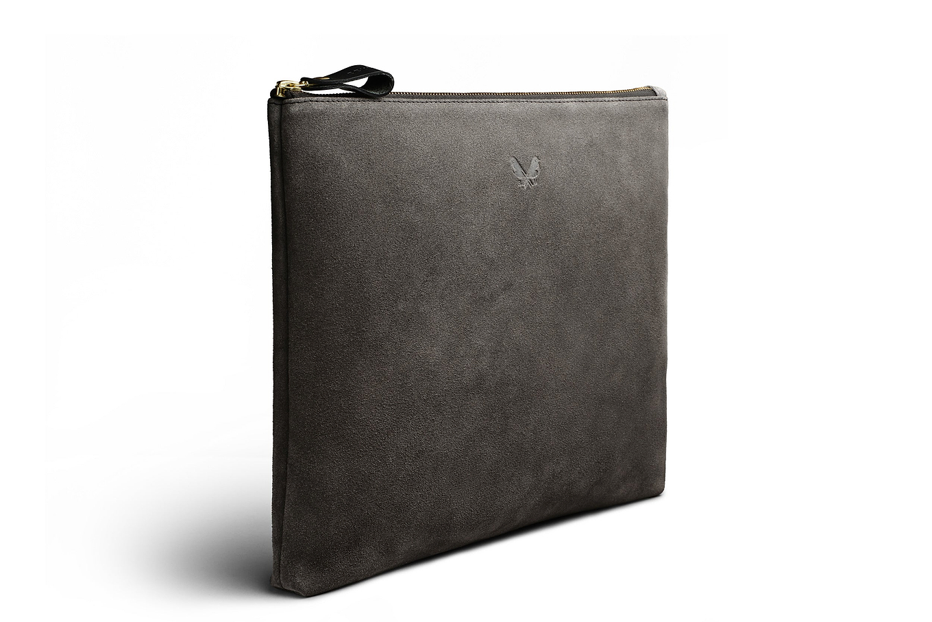 Suede Flight Pouch - Storm Grey