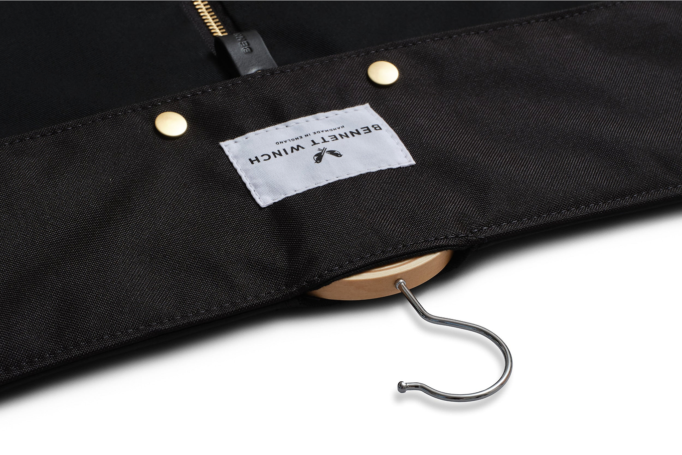 the hanger compartment of the trifold