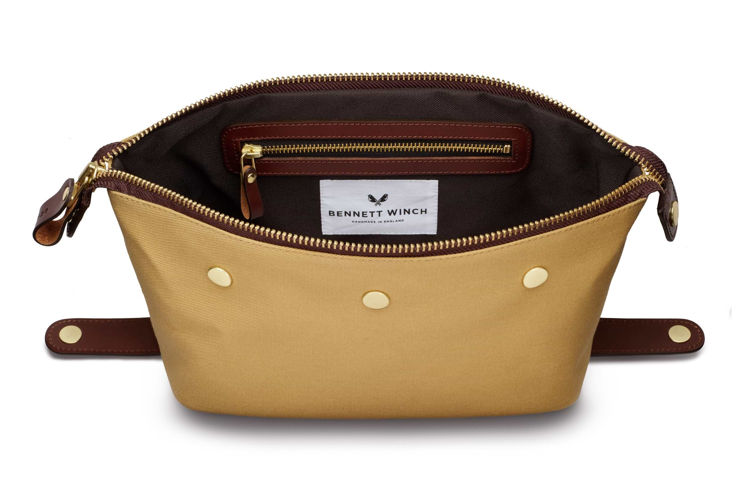 Canvas Wash Bag / Dopp Kit - Sand