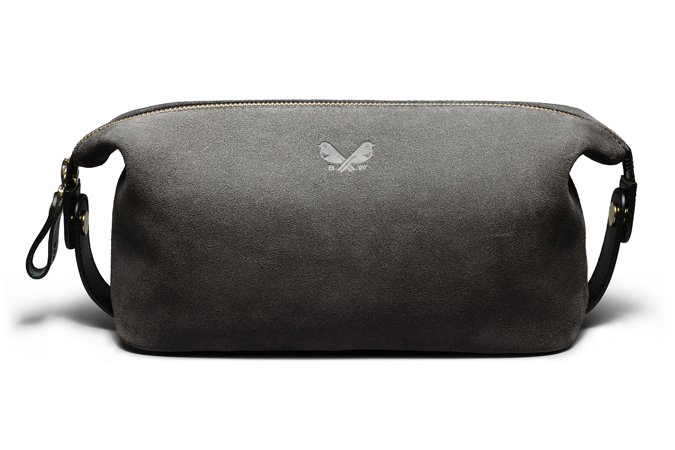 quality suede wash bag