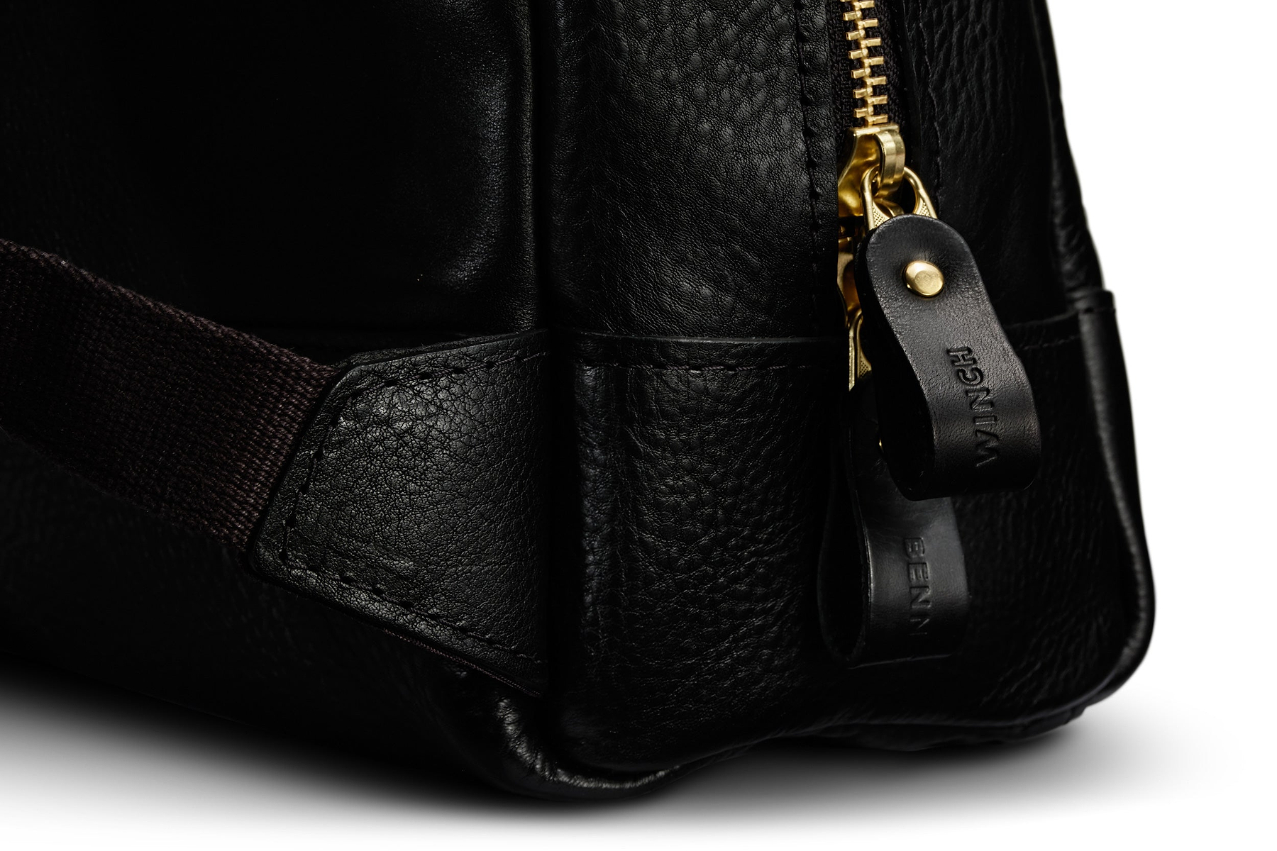 Leather Backpack - Black