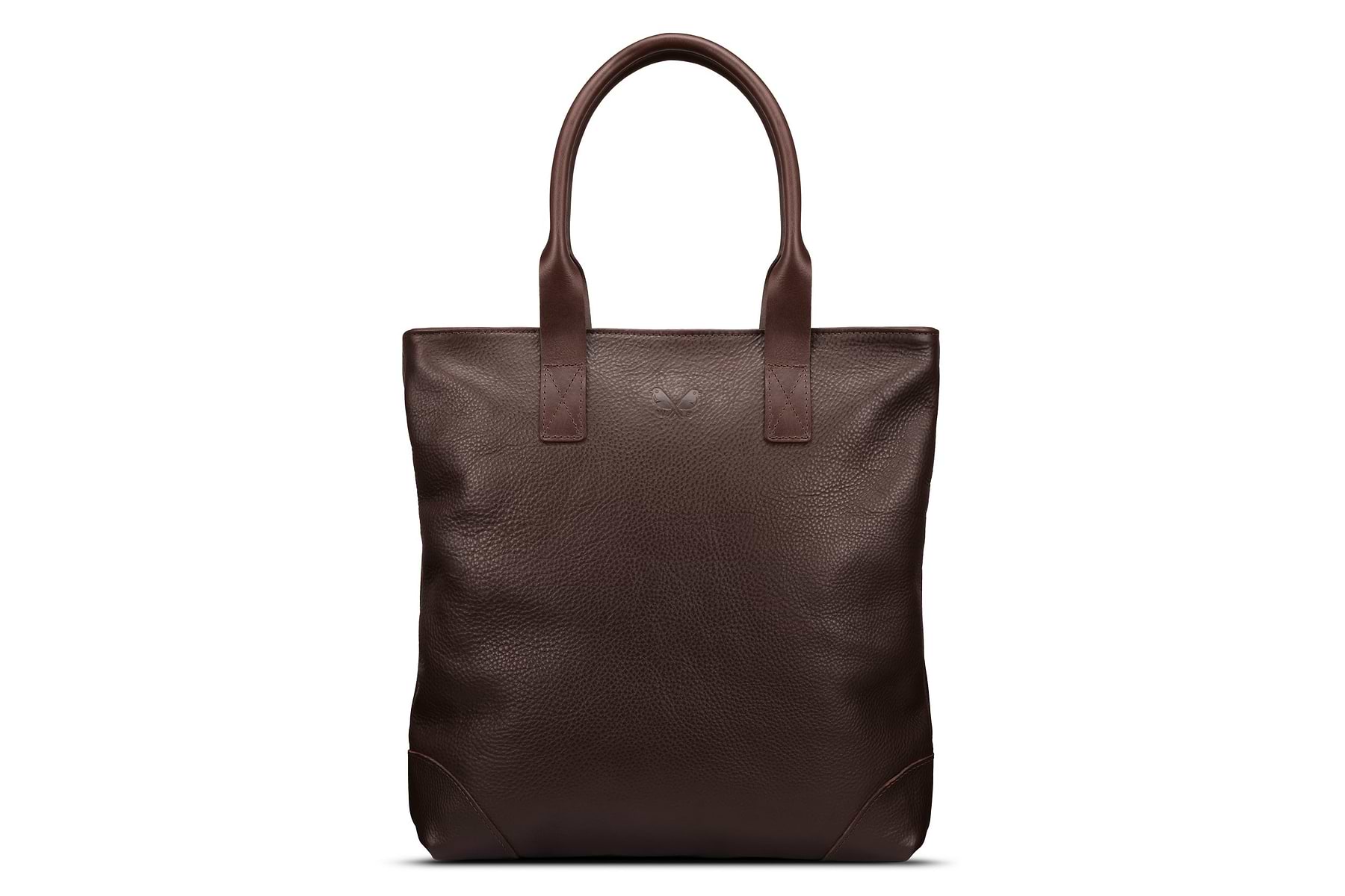 brown leather tote 