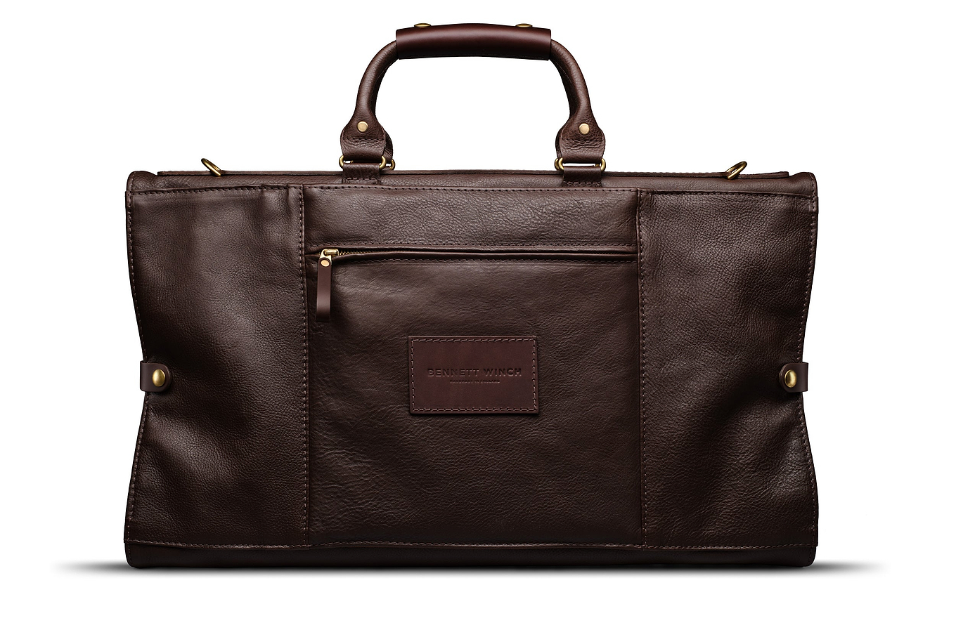 Back view of luxury black trifold