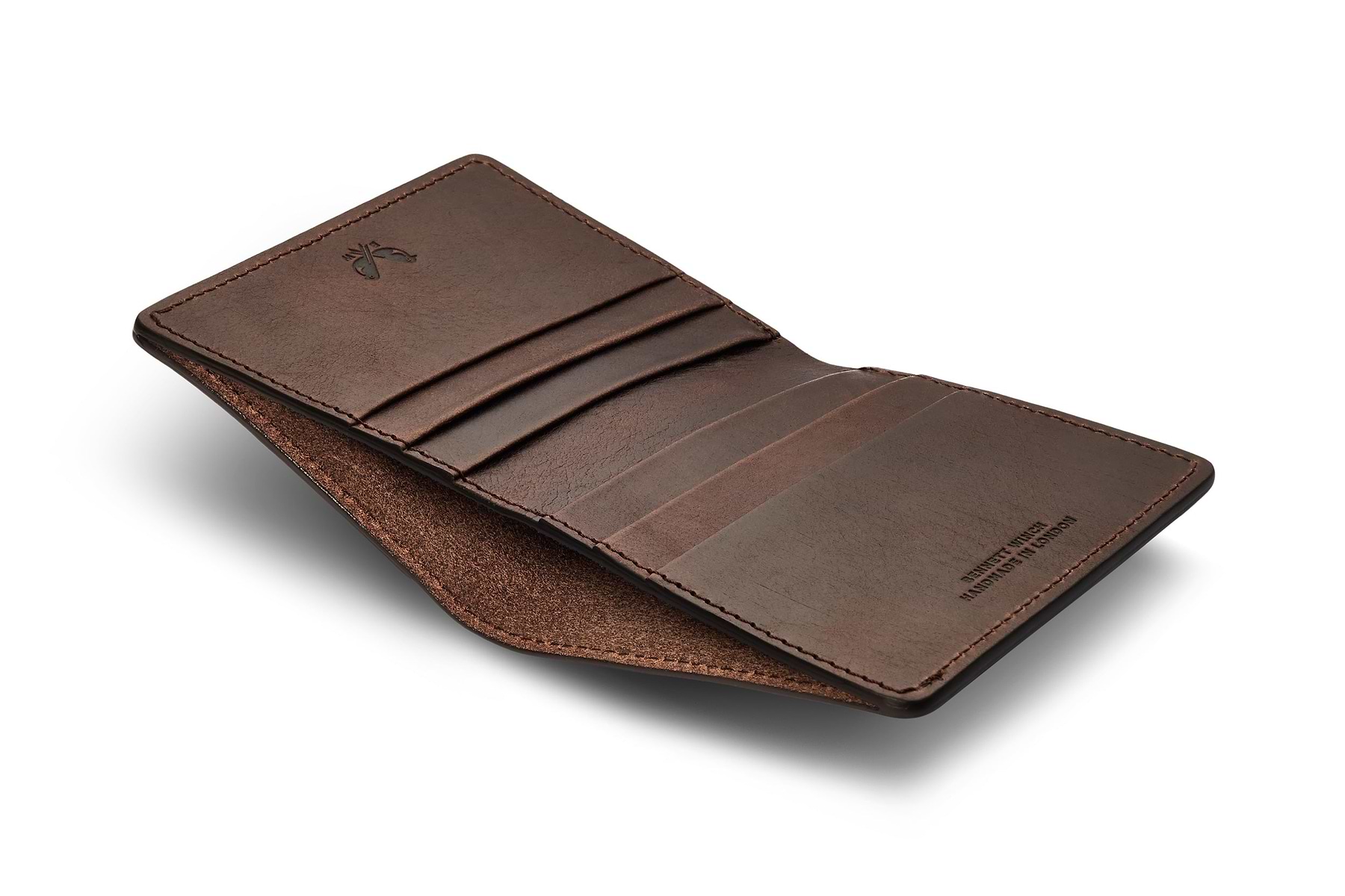 【新品未使用】Bellows Wallet(DARK BROWN) Clerkenwell | Dark Brown Card Leather Wallet | Bennett Winch