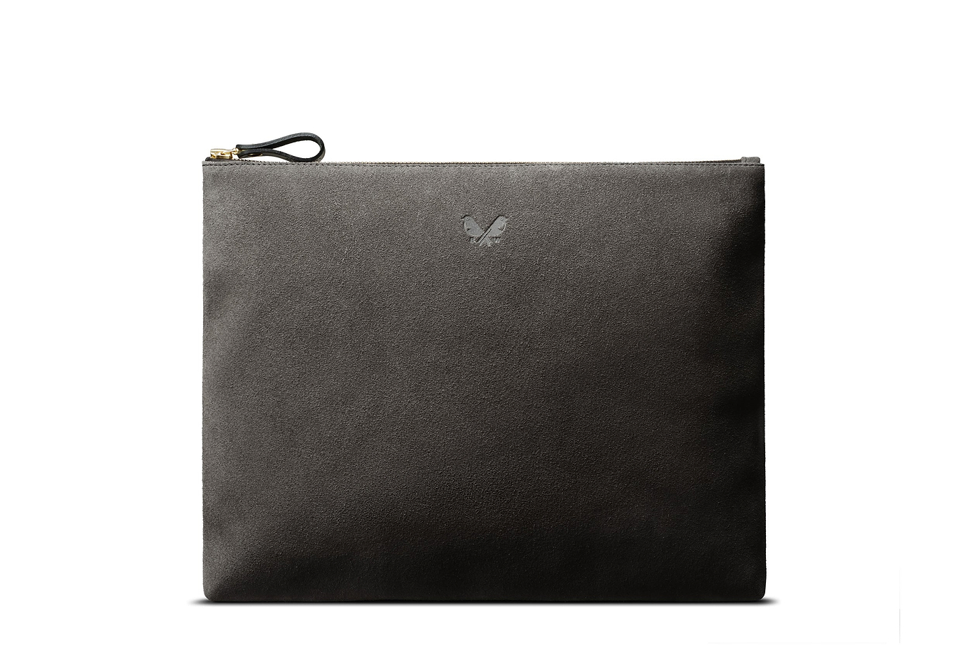 Suede Flight Pouch - Storm Grey
