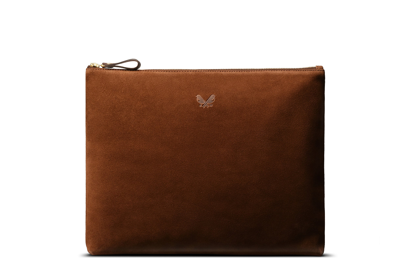 Flight Pouch | Brown Suede iPad Case