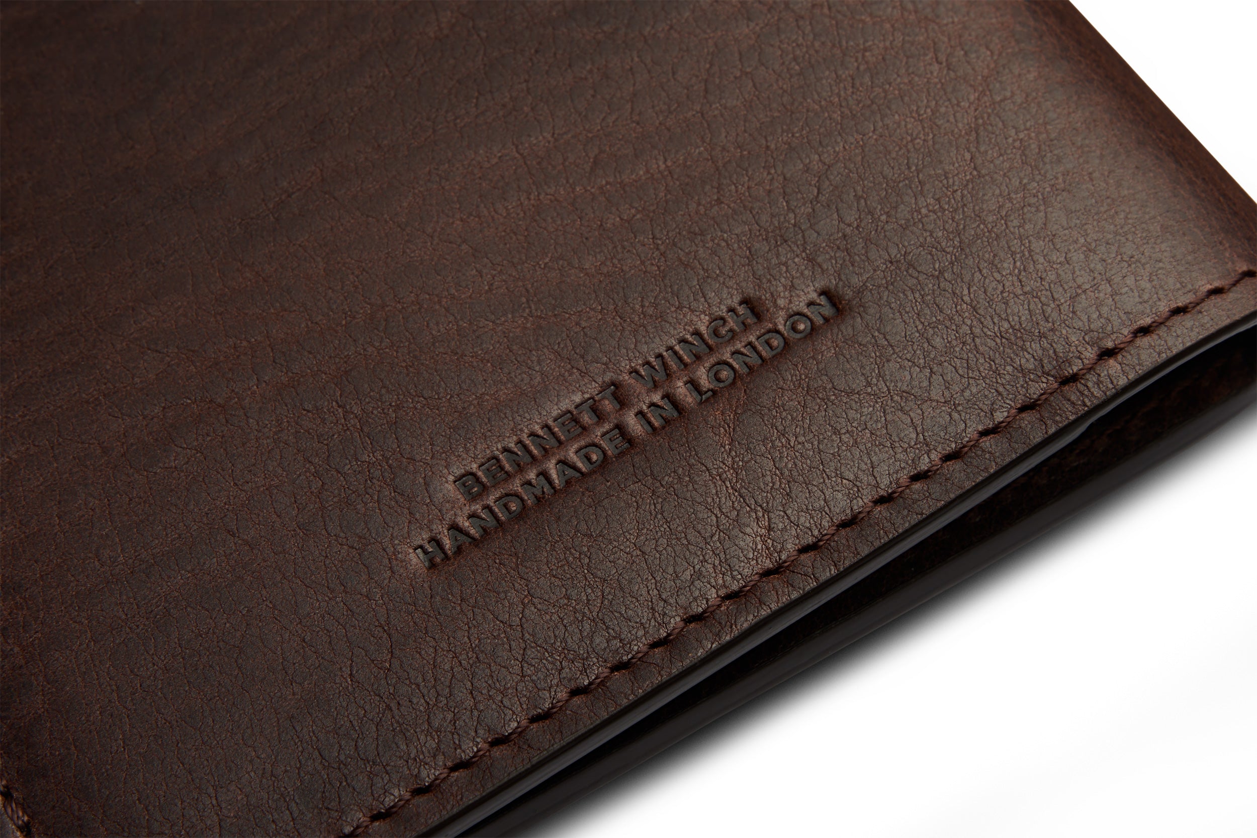 Passport Wallet | Dark Brown Leather Passport Holder | Bennett Winch