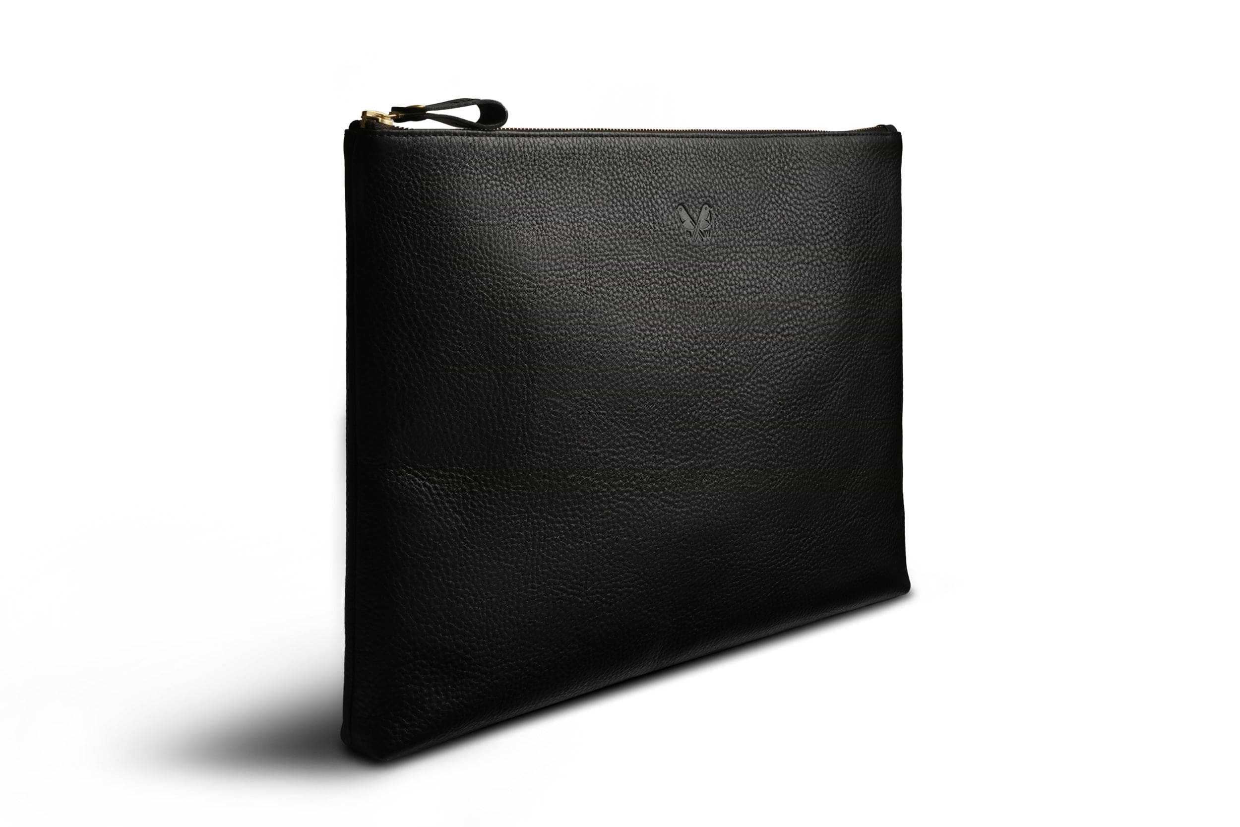 Flight Folio - Black Leather