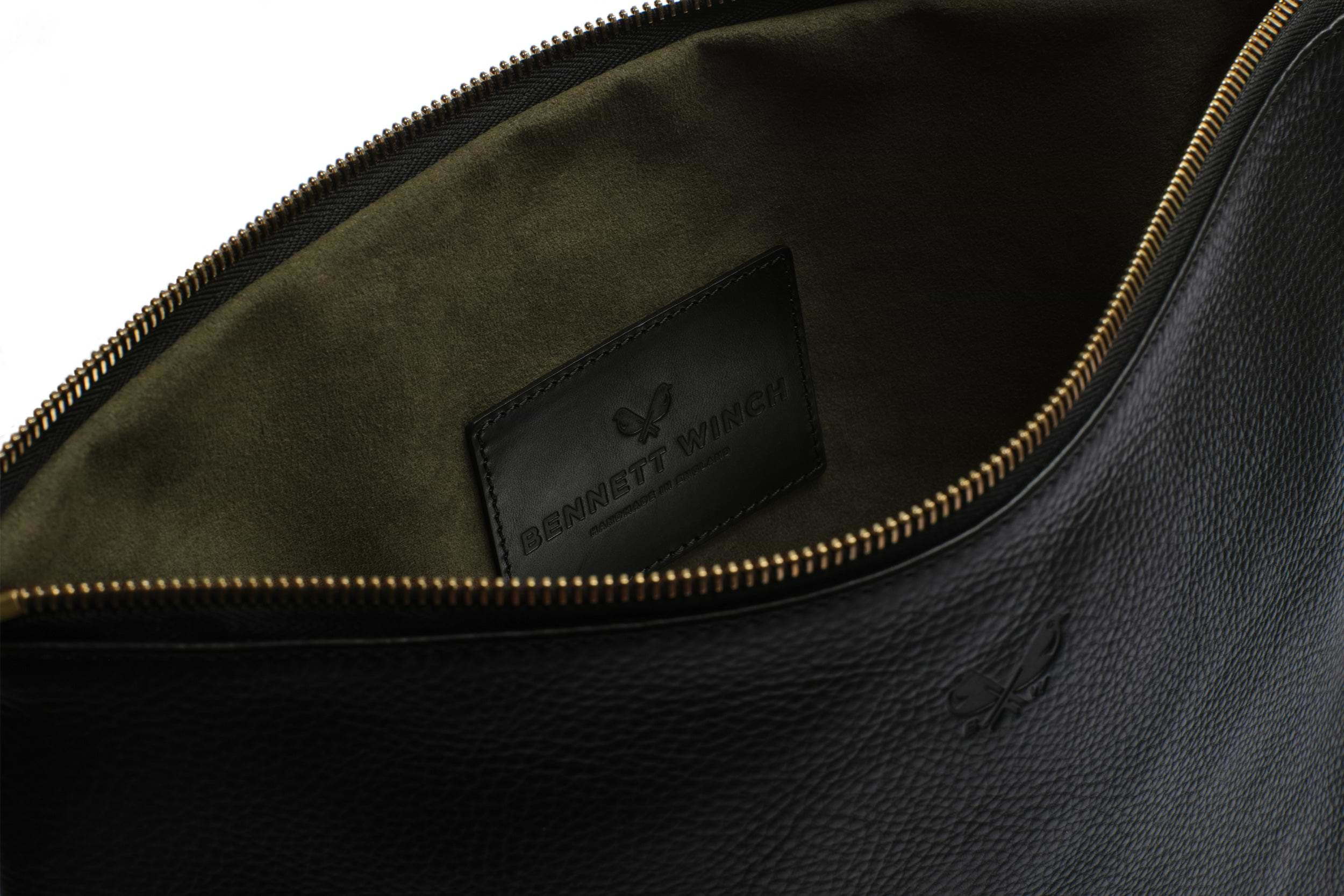 Flight Pouch - Black Leather