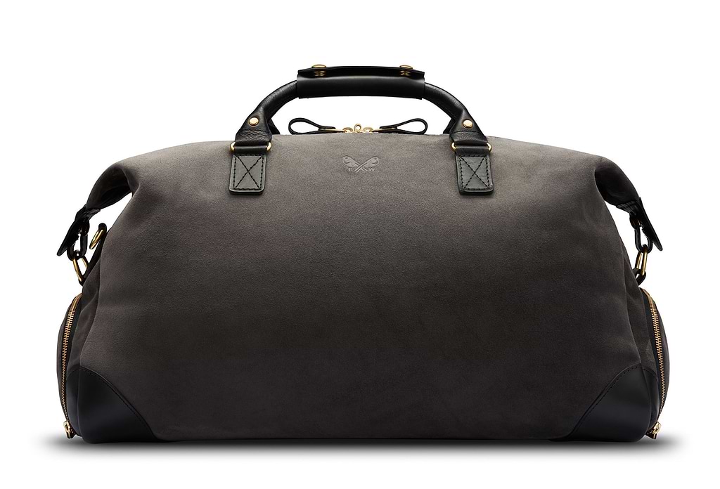 Grey Suede Weekender | Waterproof Weekender Bag – Bennett Winch