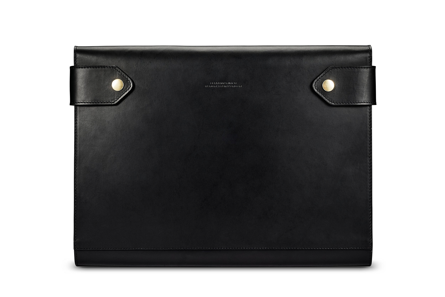 Large Folio - Black Leather