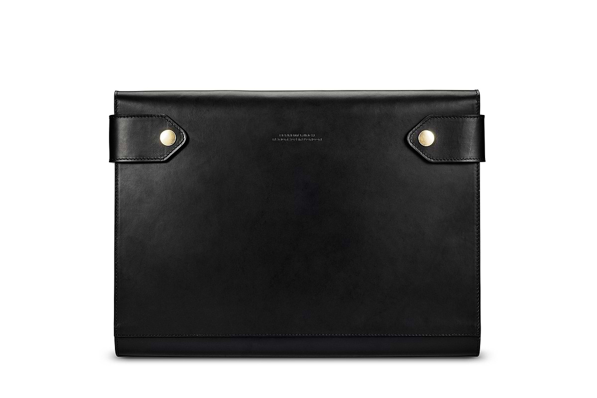 Small Folio | Black Leather Portfolio Case | Bennett Winch