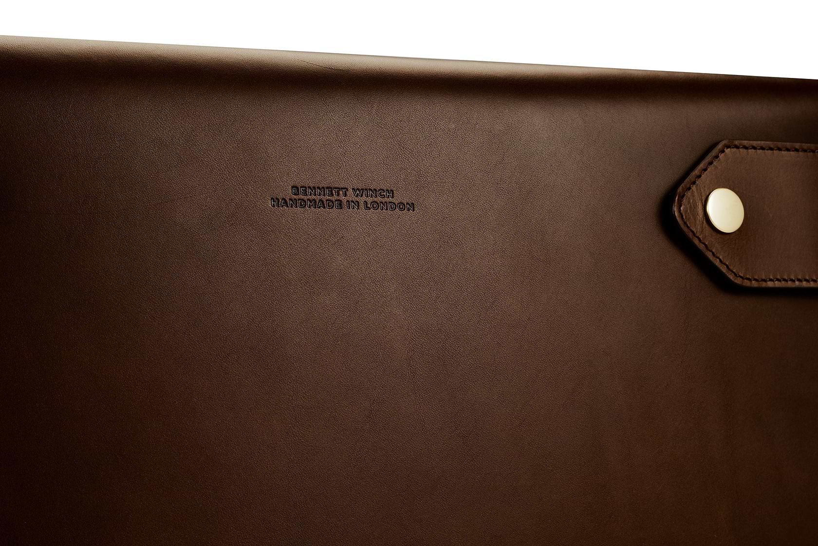Brown Color Case Large Folio | Brown Leather Portfolio Case | Bennett Winch