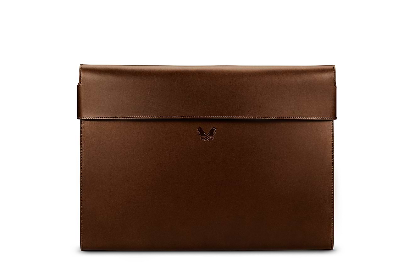 Brown Color Case Small Folio | Brown Leather Portfolio Case | Bennett Winch