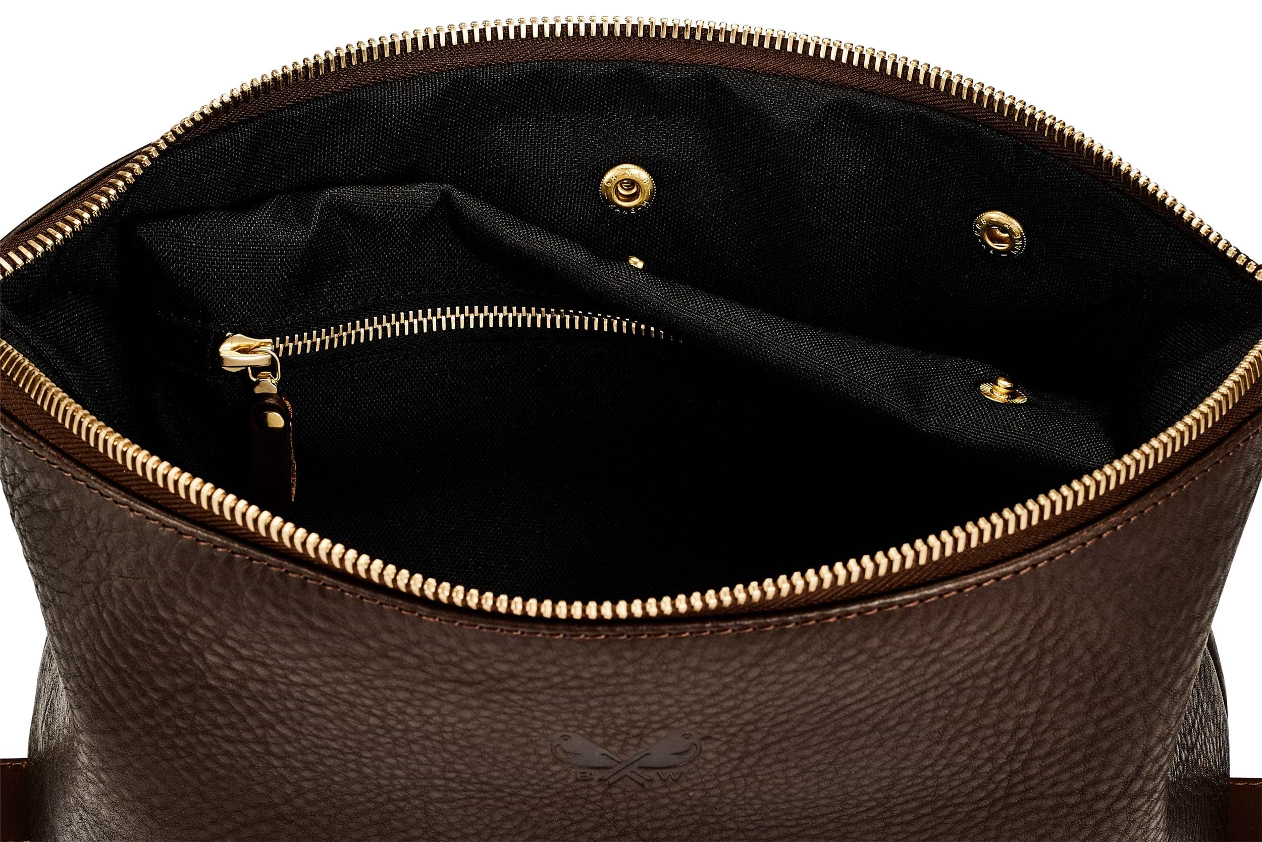 Leather Wash Bag / Dopp Kit - Brown