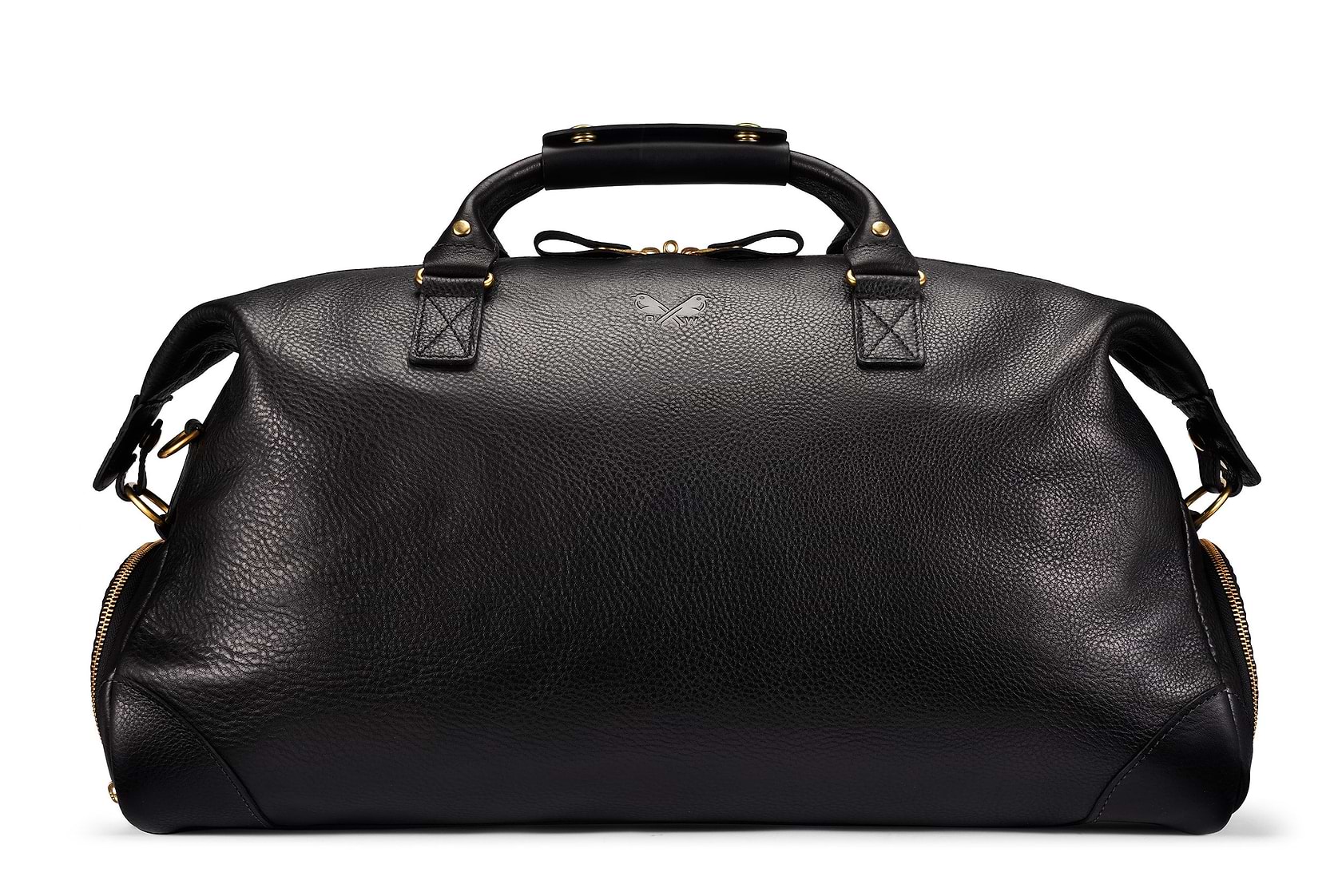 bennett winch black leather backpack Bennett Winch Full Grain Leather Weekender in Black