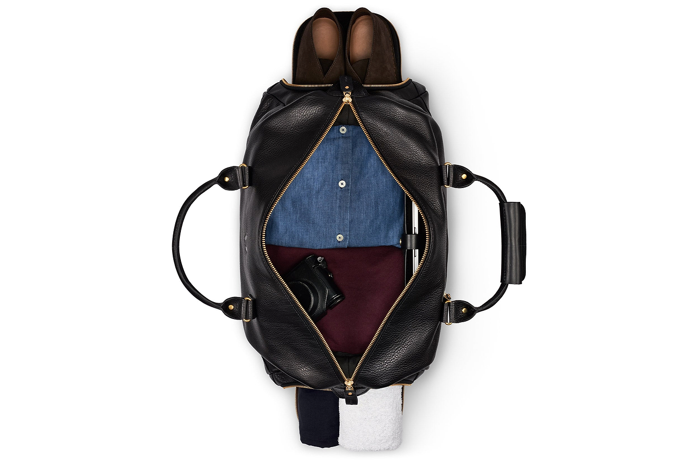 Leather Weekender - Black