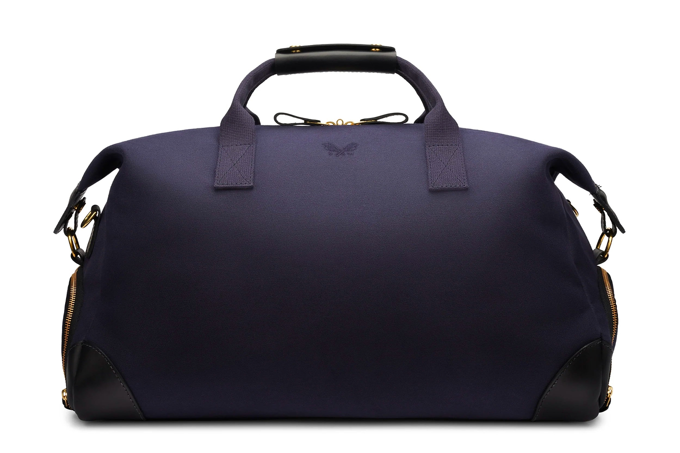 weekender bag in navy canvas