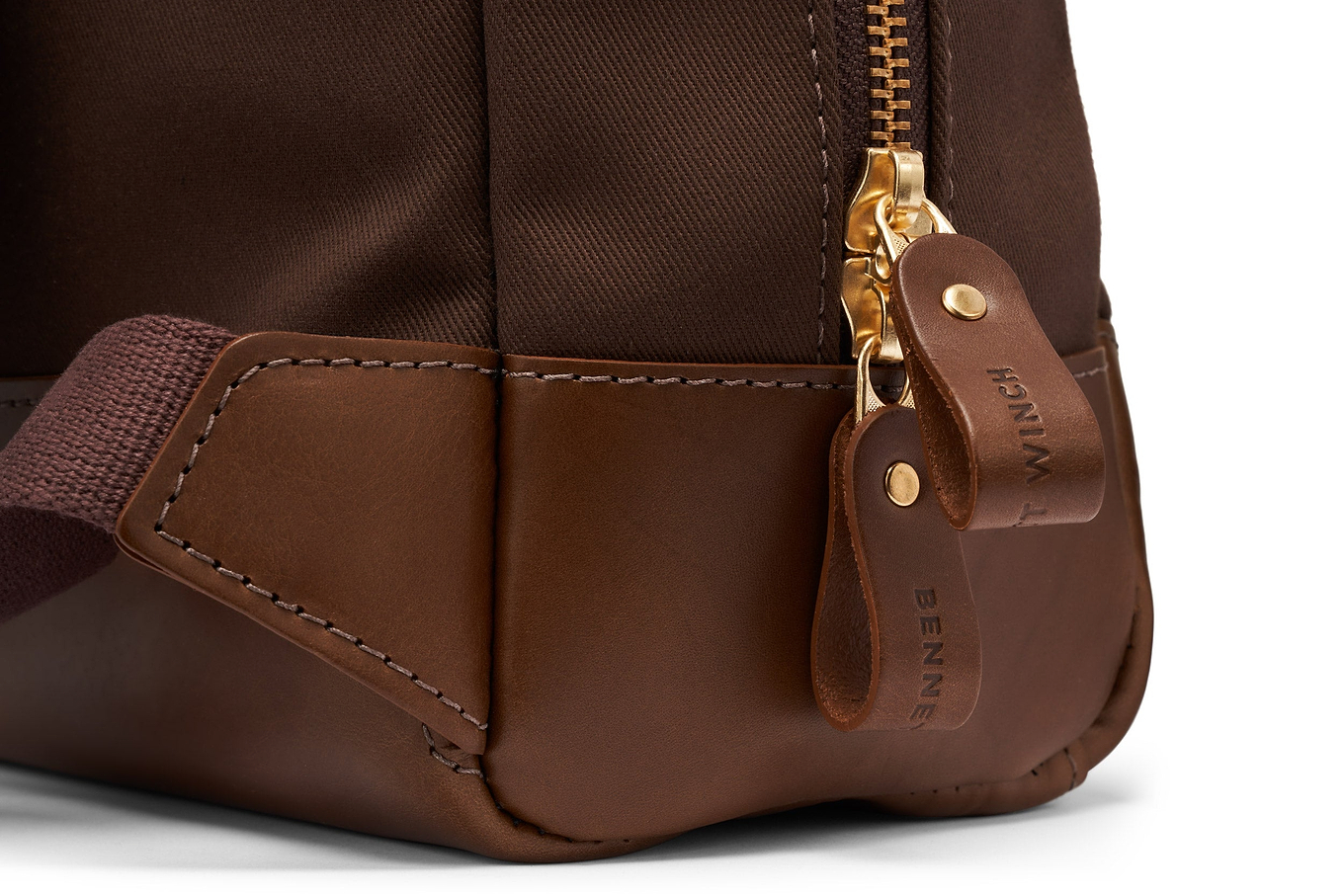 zipper pull for on brown luxury backpack