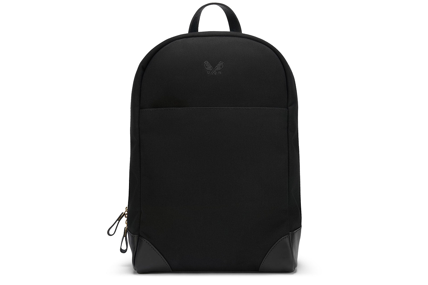 luxury black canvas backpack