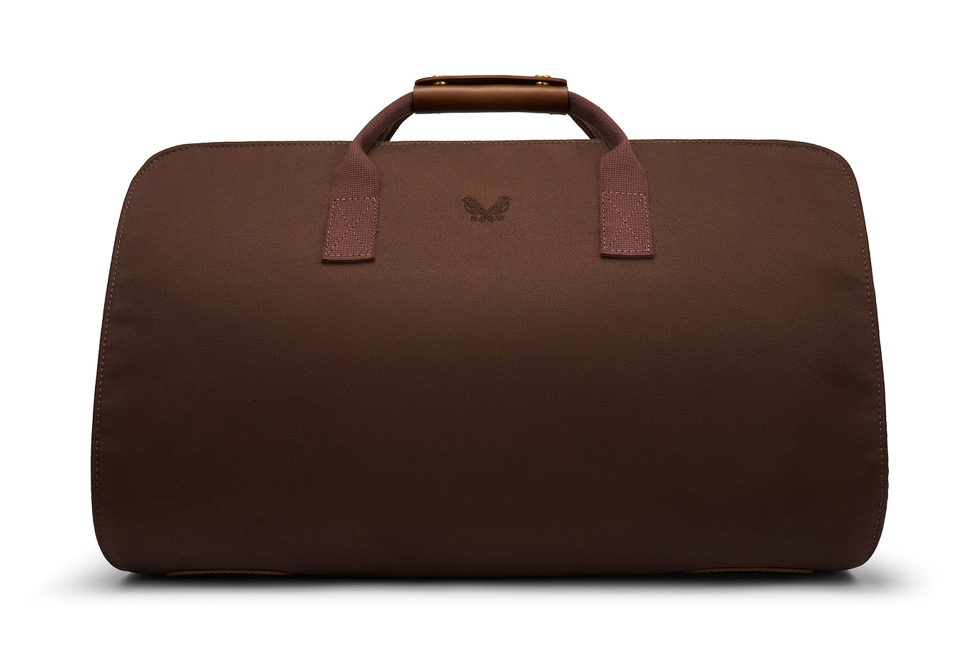 suit carrier holdall bag in brown canvas