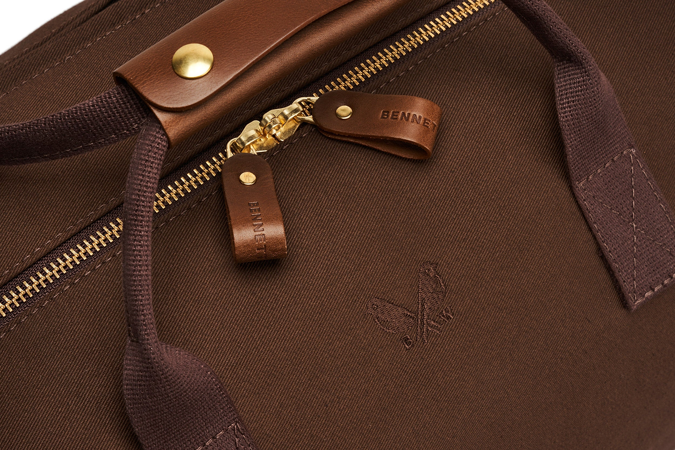 closures on weekender bag