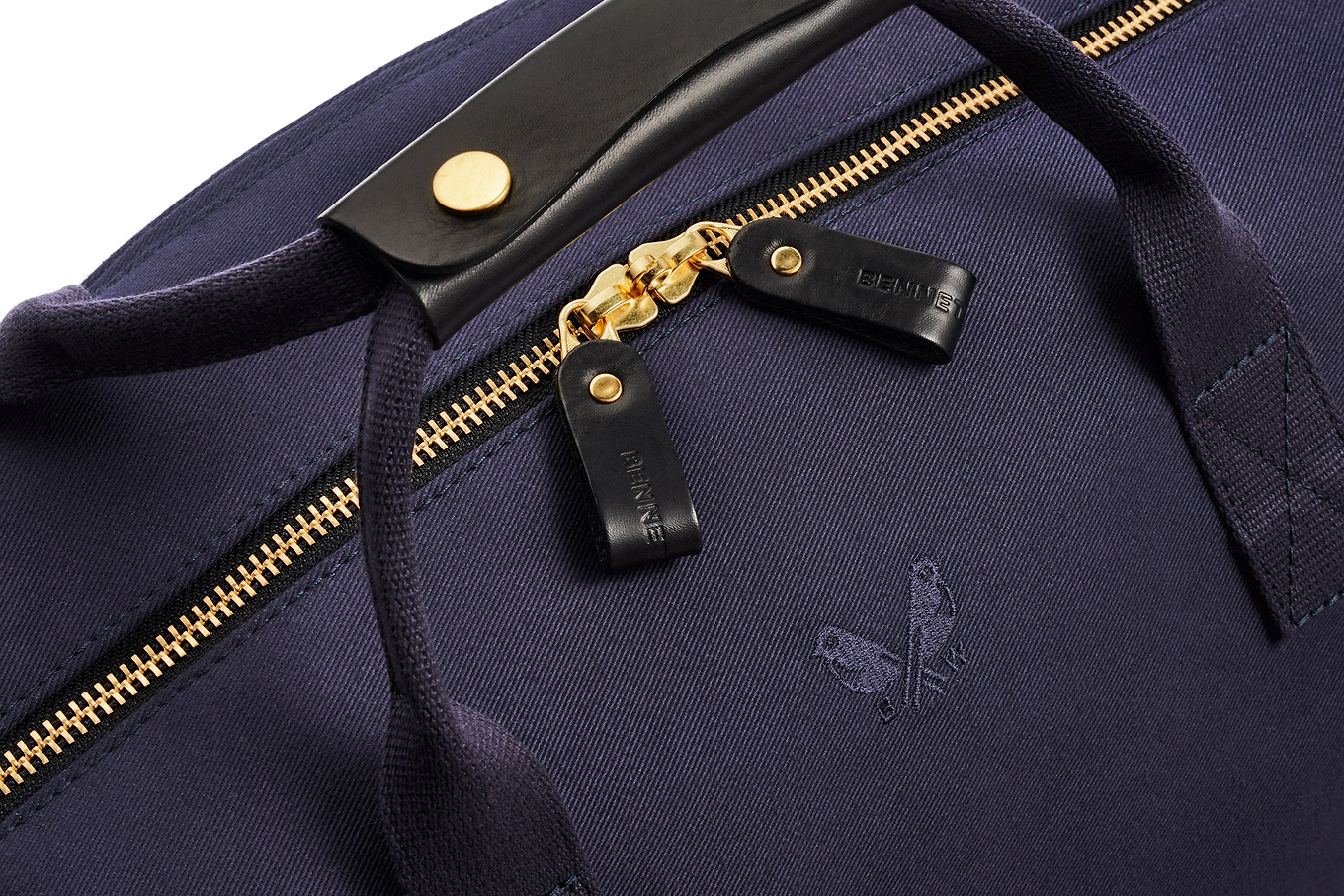 closures on weekender bag