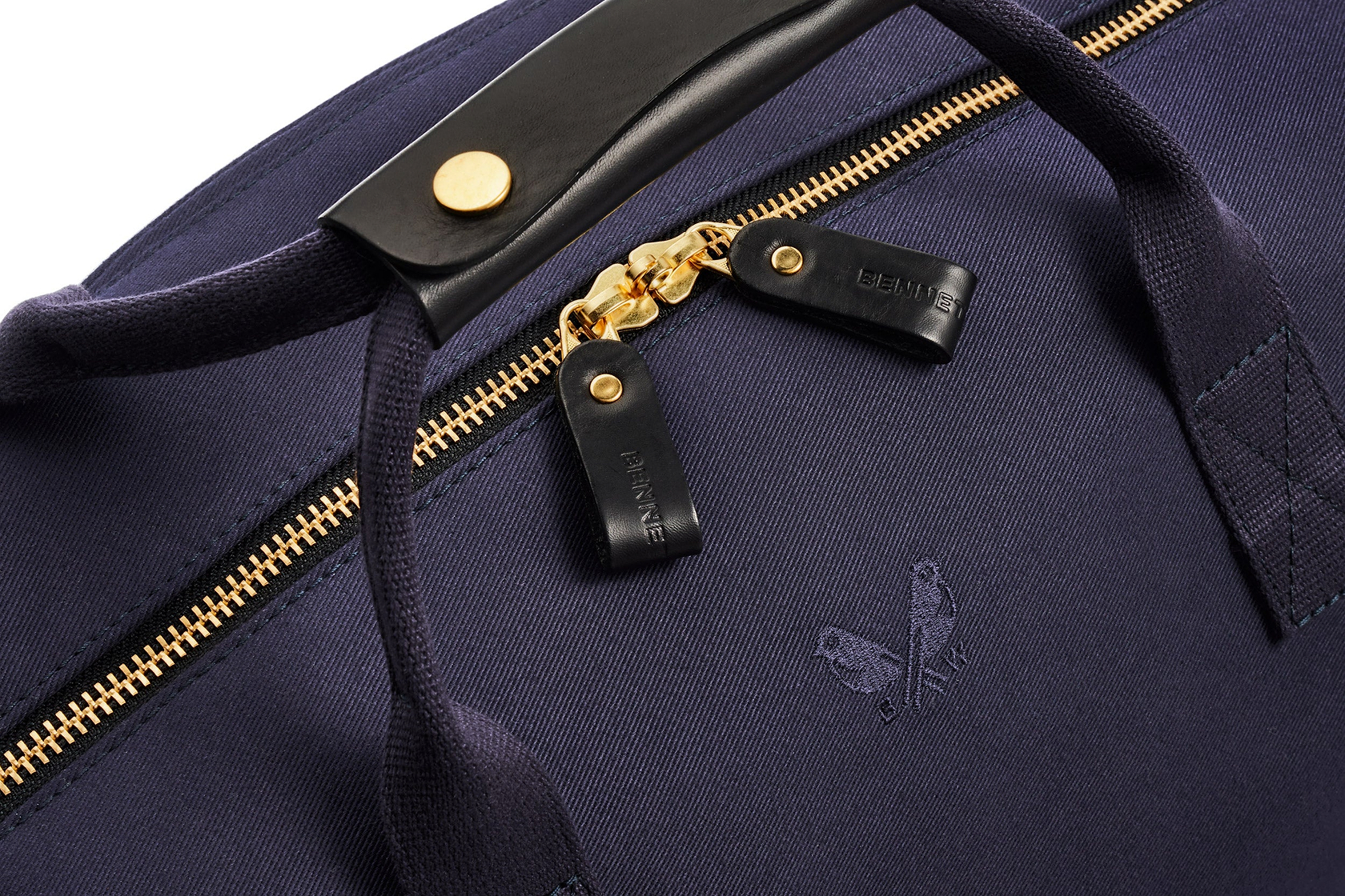 closures on weekender bag