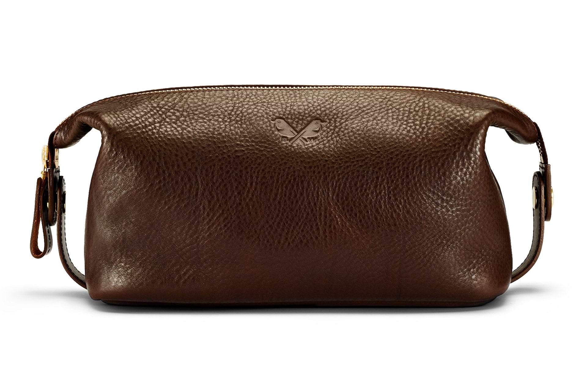 Polo ralph lauren leather wash bag hotsell