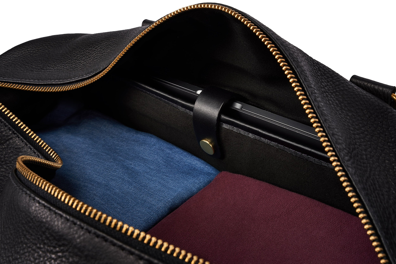 Leather Weekender - Black