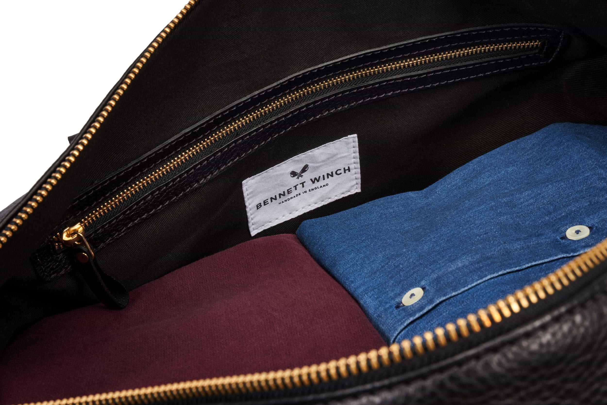 Leather Weekender - Black