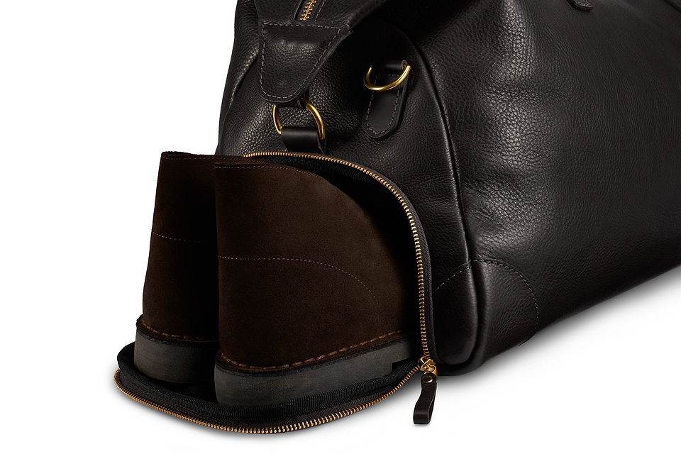 The Leather Weekender | Black Leather Weekender | Bennett Winch