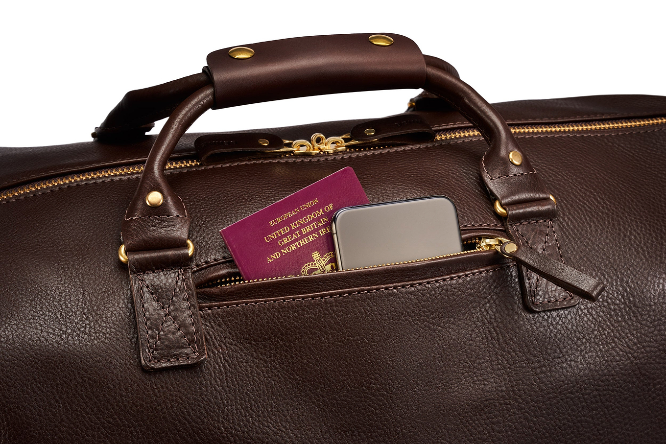 Leather Weekender - Brown