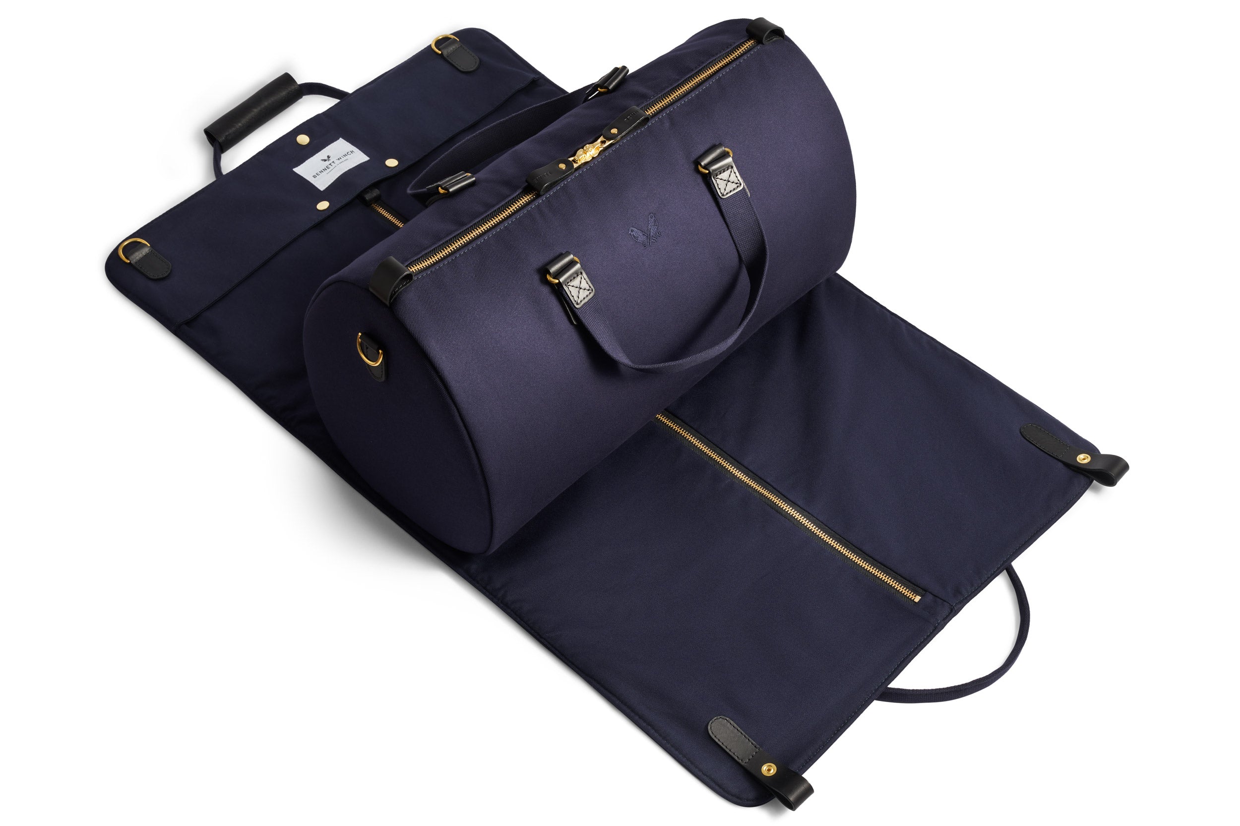 Bennett Winch The S.C Holdall Navy Canvas Holdall Bag