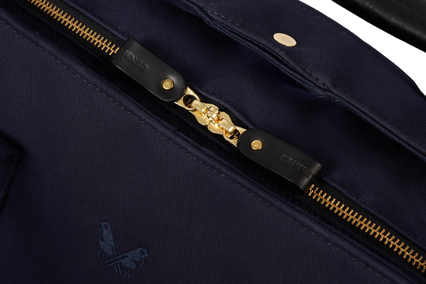 closures on suit carrier holdall bag