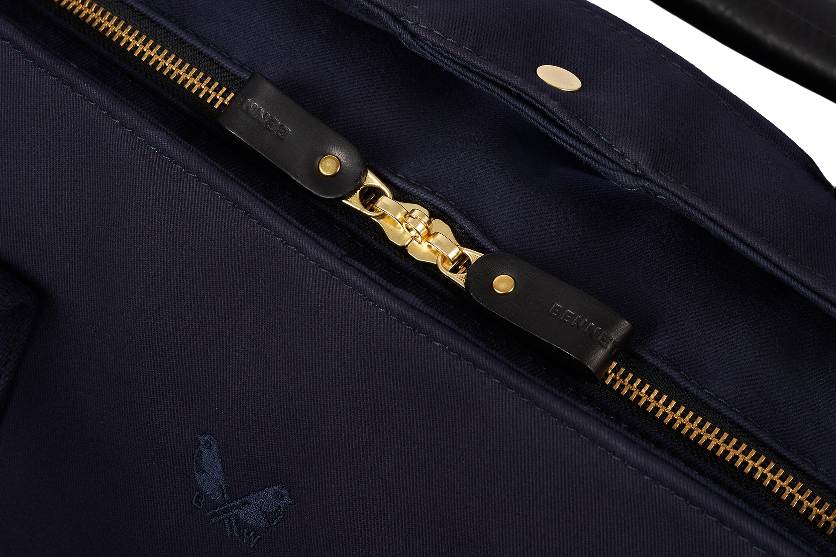 closures on suit carrier holdall bag