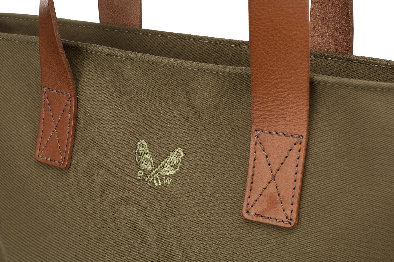 the Bennett Winch logo pressed into the canvas tote