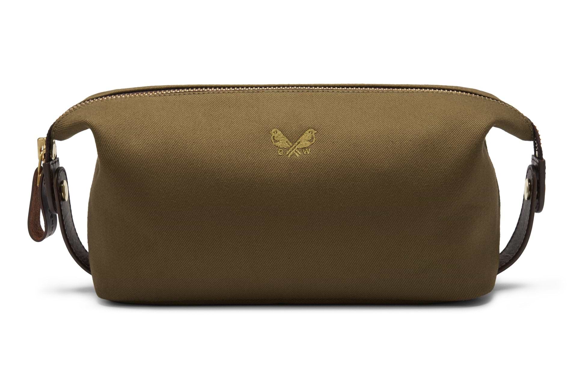 green toiletry bag 