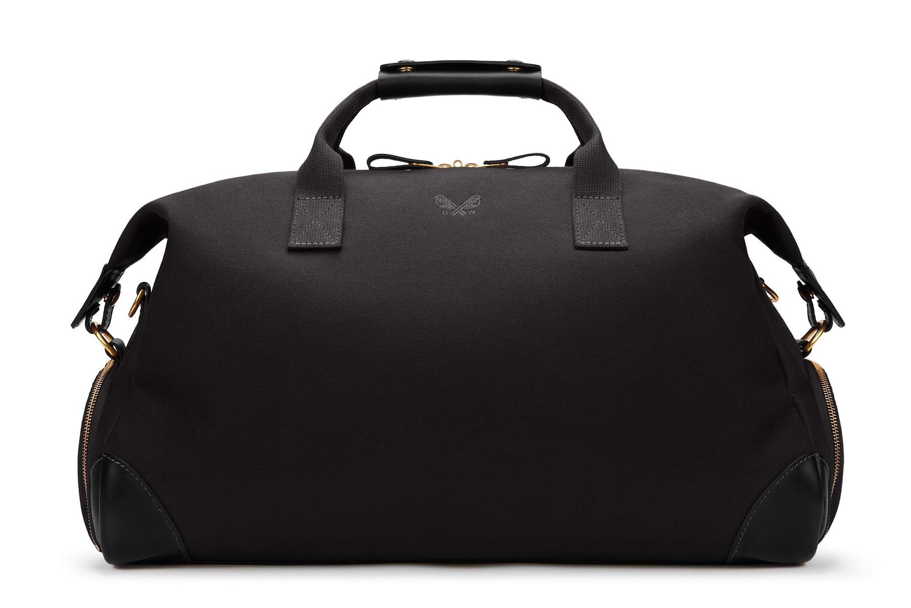 weekender bag in black canvas