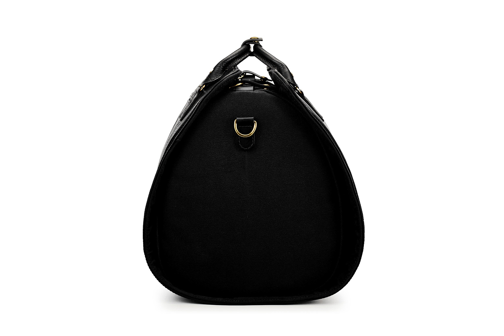 black leather suit carrier and holdall bag in one