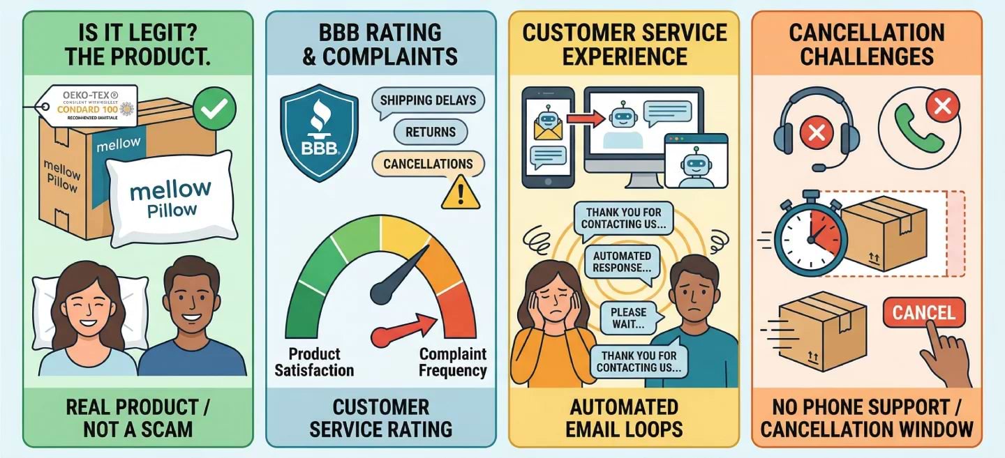 BBB & Customer Service Realities: Is Mellow Sleep Legit?