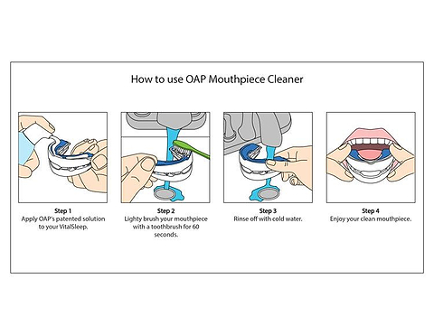 cleaning a snoring mouthpiece