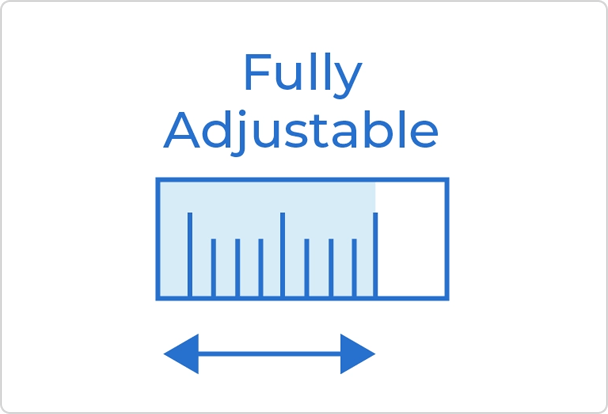 fully adjustable
