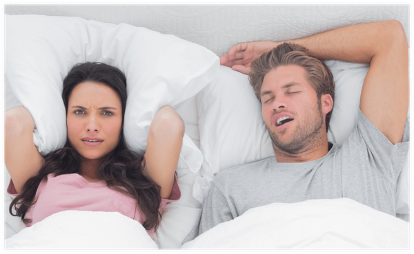 couple not sleeping well