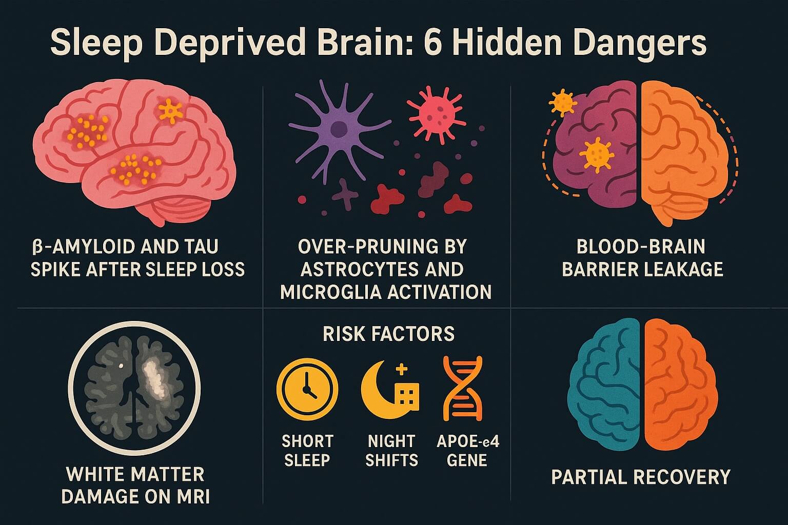 severe sleep deprivation negatively impacts your brain