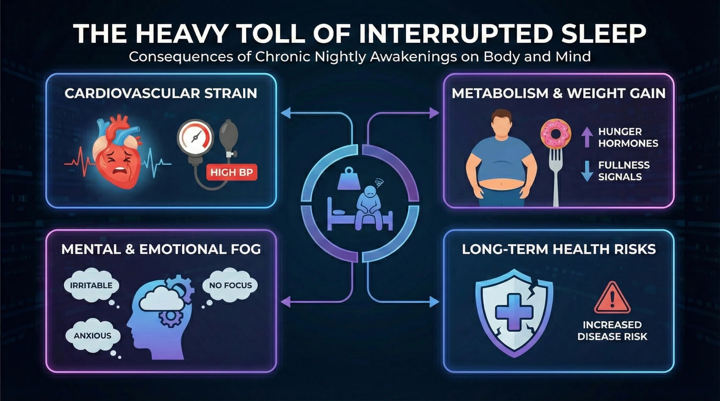 The Heavy Toll of Interrupted Sleep