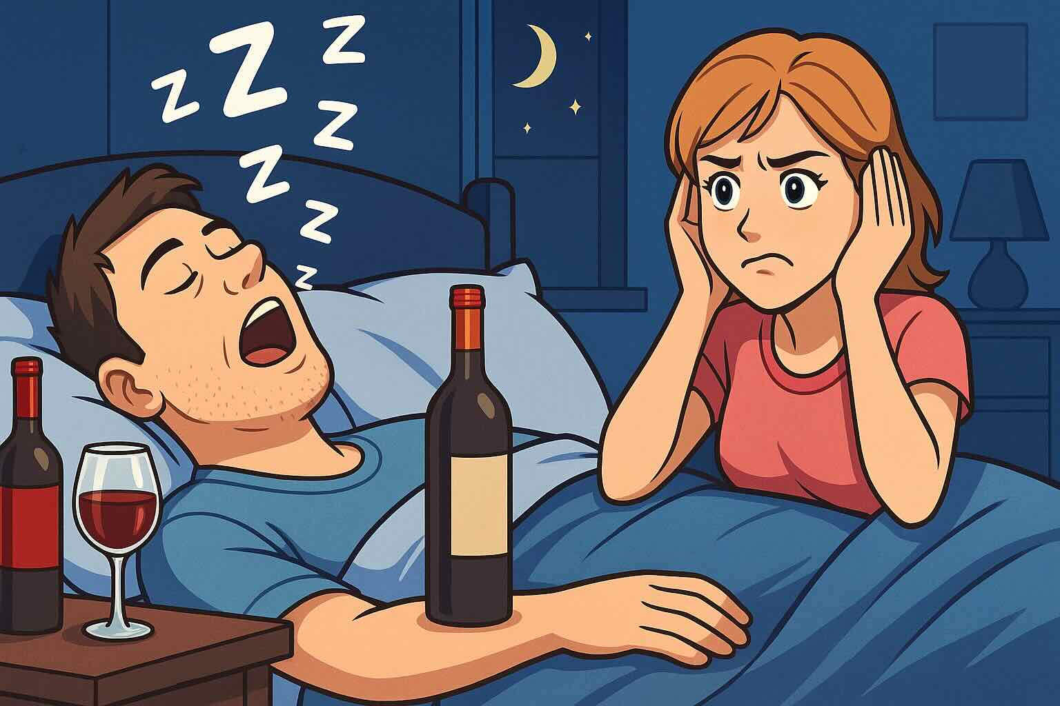Why drinking alcohol causes you to snore