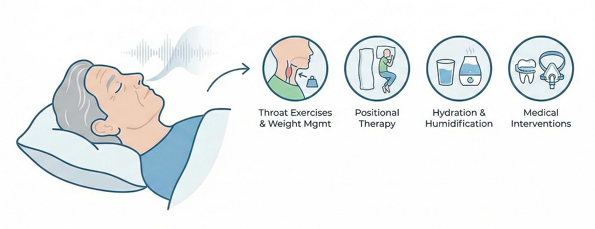 why snoring worsens with age: causes & solutions